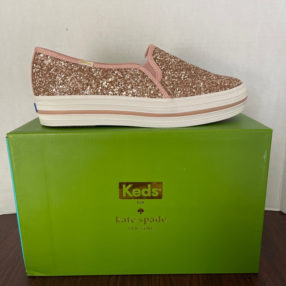 KEDS TRIPLE DECKER KATE SPADE SLIP ON SHOES 7.5